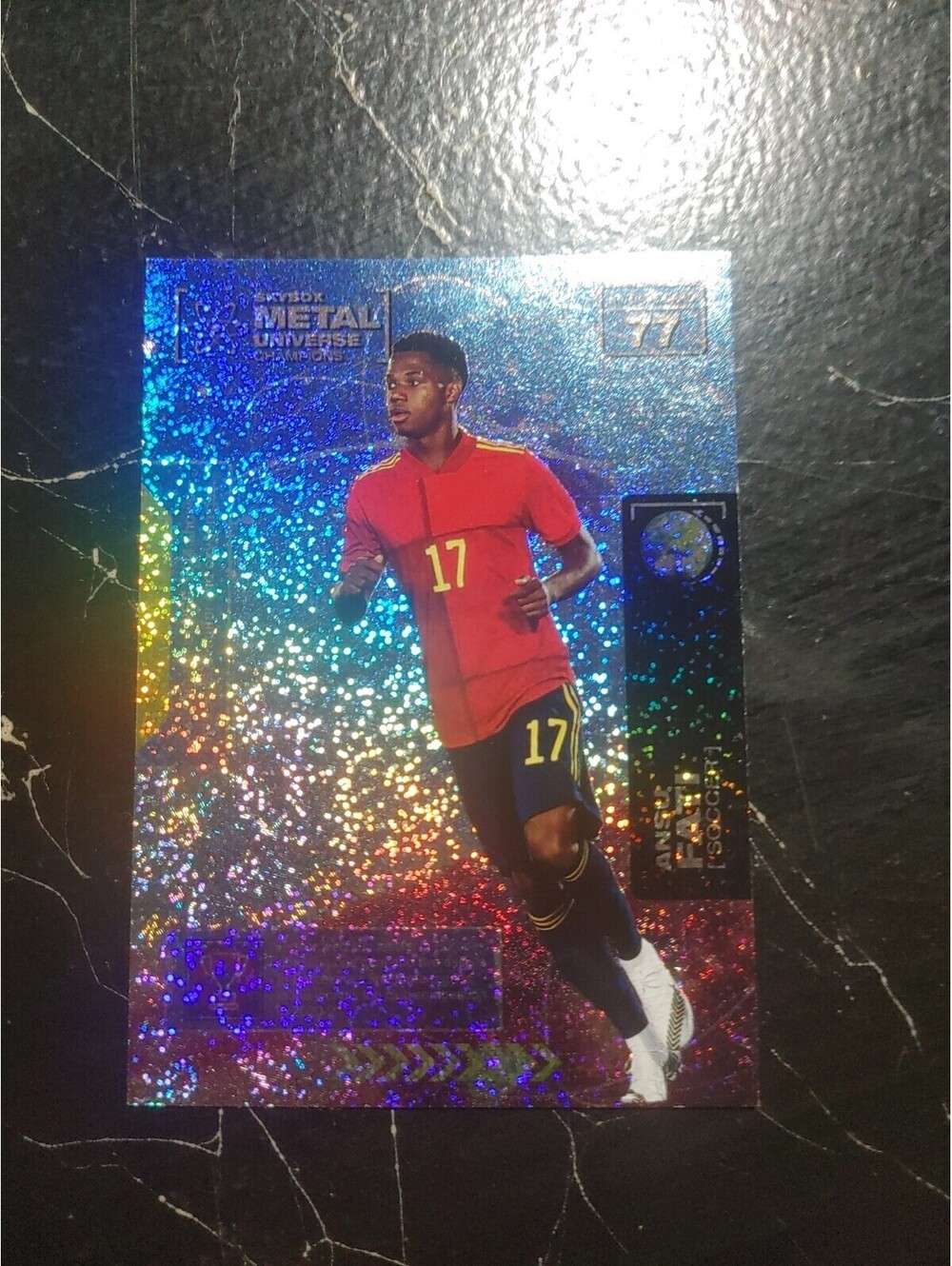 2021 Skybox Metal Universe Champions - Silver Dots /299 Ansu Fati